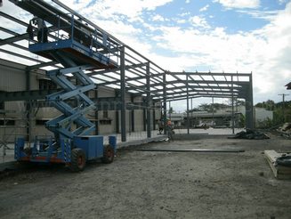 Large span steel structure warehouse design